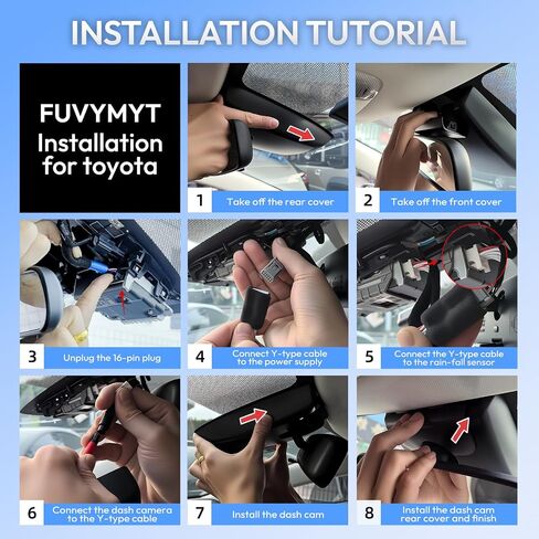 OEM Style Front & Rear Dash Cam for Toyota Camry 2025 2026 in Kuwait