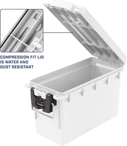 Sheffield 12681 Marine Storage Box, Dry Box Made in USA, Waterproof Container for Boat and Dock Gear, Small Parts Organizer with Latch, Stackable in Kuwait