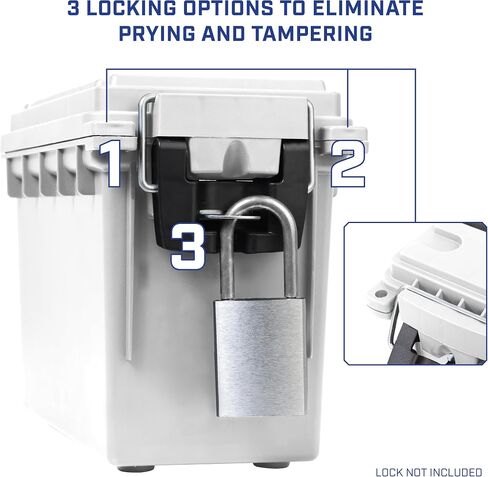Sheffield 12681 Marine Storage Box, Dry Box Made in USA, Waterproof Container for Boat and Dock Gear, Small Parts Organizer with Latch, Stackable in Kuwait
