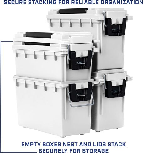 Sheffield 12681 Marine Storage Box, Dry Box Made in USA, Waterproof Container for Boat and Dock Gear, Small Parts Organizer with Latch, Stackable in Kuwait