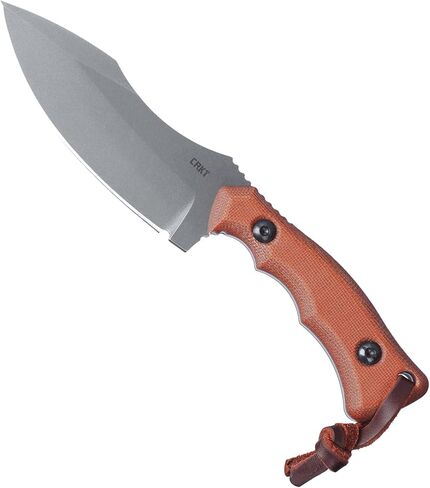 CRKT Bugsy Outdoor Survival Fixed Blade Knife with Sheath: 1095 Carbon Steel Veff Serrations Blade, G10 Handle, 3605KV in Saudi Arabia
