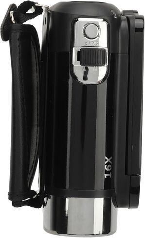 Bewinner D90 Digital Video Camera - 1080P 16MP Handheld Video Camcorder 16x Digital Zoom Video Camera with 2.7in TFT Rotatable Screen, HD Video Recorder Camera with Fill Light (Black) in Kuwait
