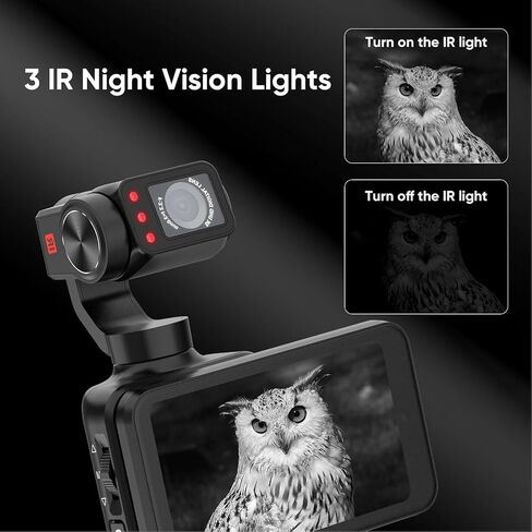 5K Handheld Vlogging Camcorder with Wi-Fi, Pocket Gimbal Camera in Kuwait