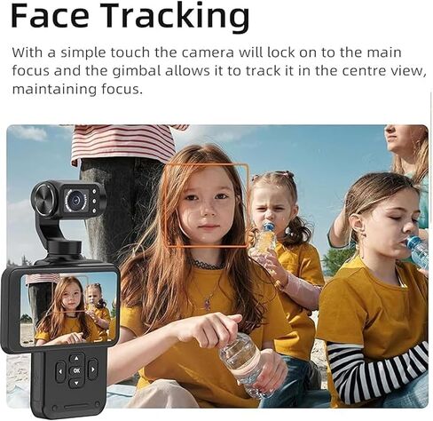 5K Handheld Vlogging Camcorder with Wi-Fi, Pocket Gimbal Camera in Kuwait