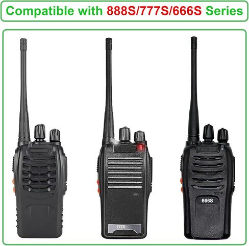 6-Pack BL-1 Intercom Battery, Type-C Charging Port, Compatible with 888S/777S/666S Series, Black in Kuwait