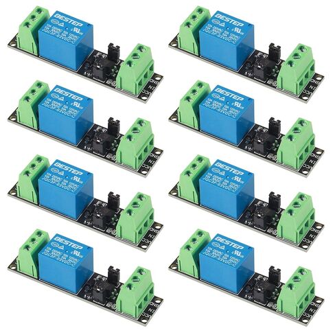 AITRIP 8 Pack 3V 1 Channel Relay Power Switch Module with Optocoupler Opto Isolation High Level Trigger for IOT ESP8266 Development Board in Kuwait