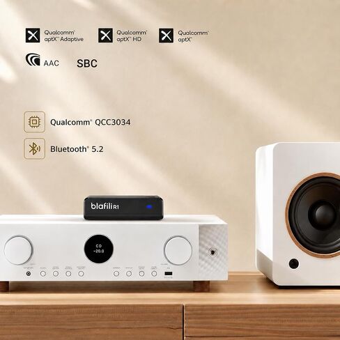 R1 Bluetooth Receiver for Home Stereo, RCA Out & USB-C Power/Audio Input in Kuwait