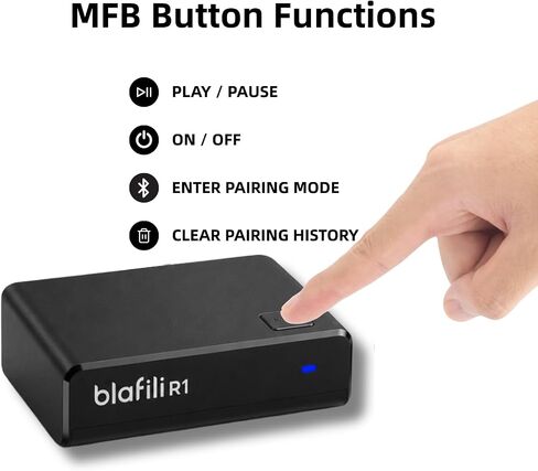 R1 Bluetooth Receiver for Home Stereo, RCA Out & USB-C Power/Audio Input in Kuwait