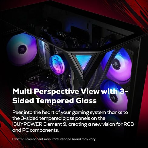 iBUYPOWER Element Gaming PC Desktop Computer AMD Ryzen 7 7800X3D CPU, NVIDIA GeForce RTX 5060Ti 16GB GPU, 32GB DDR5 5200MHz RAM, 1TB NVMe SSD, Windows 11 Home, Gamer Keyboard and Mouse - EBA7N56T02 in Saudi Arabia