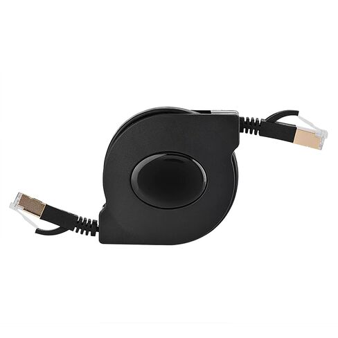 CAT7 RJ45 600MHz Shielded LAN Cable for Fast Data Transfer for Computer Modem Router ADSL Black 1.5M in Saudi Arabia