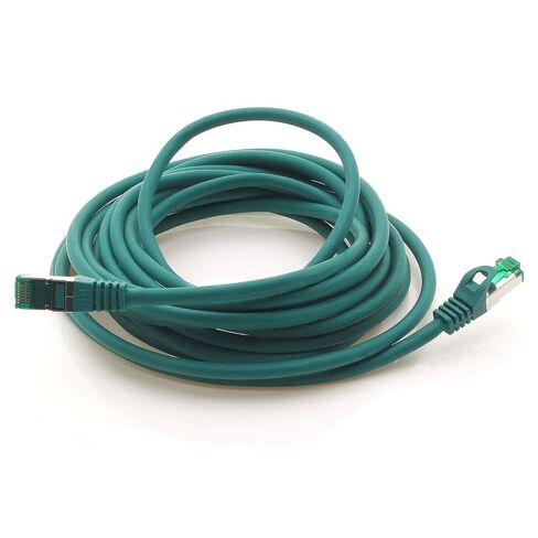 Cat.7 ethernet Cable 0,5m - Blue - 10 Pieces - Cat7 LAN Network 10GBASE-T - 10000 Mbps (Sftp Pimf) Double Shielded patchcable RJ45 Plug Cat.6a in Kuwait