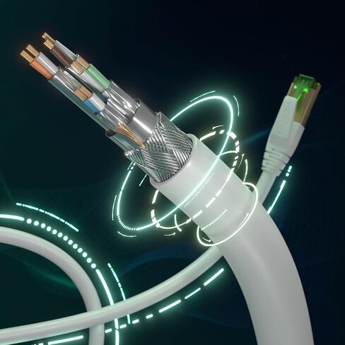 KabelDirekt – Cat 7 Ethernet Cable 10Gbps – 5ft, White in Kuwait