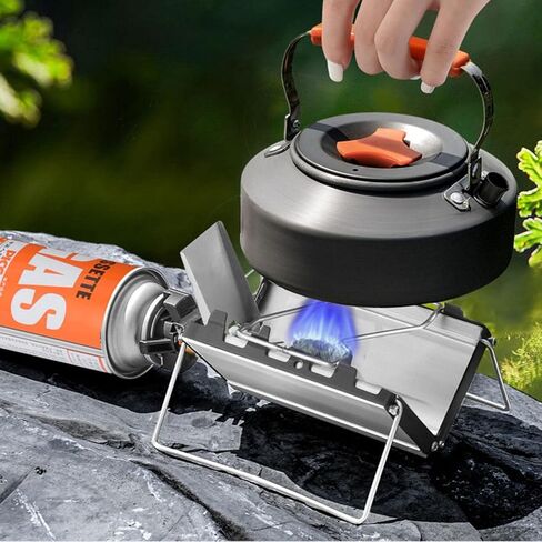 Folding Stove, 2600w Portable Stove, Camping Stove Burner, Folding Cooking Stove,2600W Outdoor Foldable Cassette Stove, Cassette Butan Stove, Cooking Folding Burner, High Heat Camping Gaas Stove, Outd in Kuwait