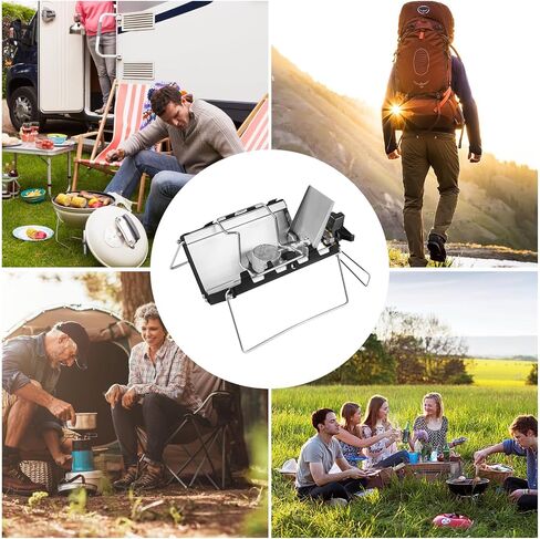 Folding Stove, 2600w Portable Stove, Camping Stove Burner, Folding Cooking Stove,2600W Outdoor Foldable Cassette Stove, Cassette Butan Stove, Cooking Folding Burner, High Heat Camping Gaas Stove, Outd in Kuwait