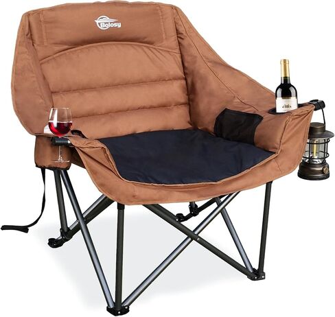 Oversized Camping Chairs for Adults Heavy Duty Folding Lawn Chair in Kuwait