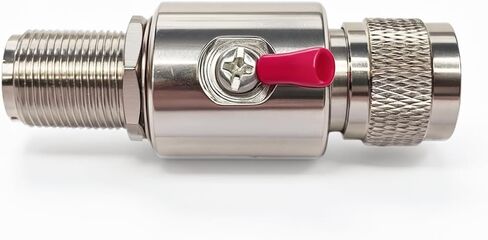Maswell UHF PL259 Male to Female Lightning Arrester Surge Protector UHF Female to Female Coaxial Connector for CB Ham Two-Way Radio Base Antennas in Kuwait