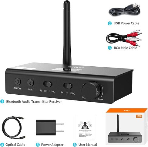 1Mii DS700 HiFi Bluetooth Audio Transmitter Receiver with LDAC in Kuwait