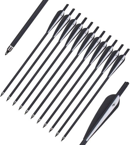 Crossbow Bolts 16 Inch -, Hunting and Target Practice, Archery Bolts for Crossbow Shooting, 12 Pack in Kuwait