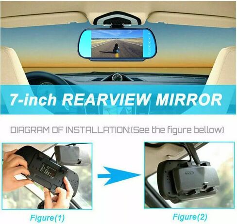 Sprinter Brake Light Backup Camera System Compatible for Transporter Sprinter W906 2007-2018/Crafter Truck Vans 2007-2016 (with 7 inch Monitor) in Kuwait