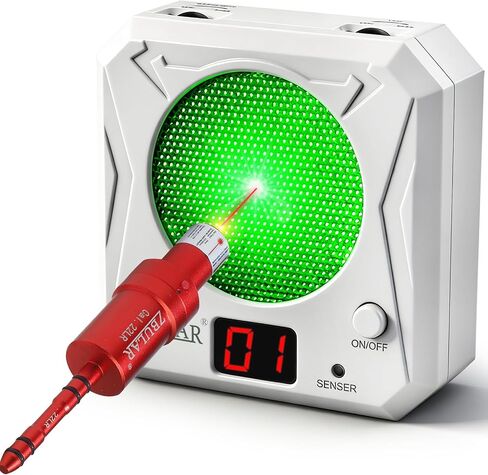 ZBULAR 3rd Dry Fire Training System,Portable Glass Fiber Digital Laser Target Compatible with Laser Strike System Most of Training Cartridges 9mm/22lr for Practive Type-C Charging, LED Display in Kuwait