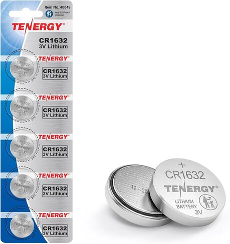 Tenergy CR1632 3V Lithium Button Cell, for Watches, Key Fobs, Calculators, Medical Devices, and More, 20 Count (Pack of 4) in Kuwait