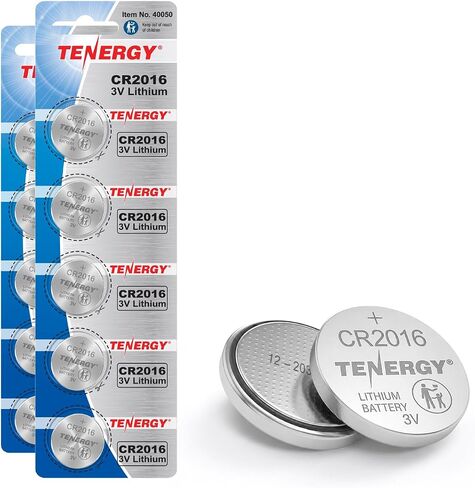 Tenergy CR2016 Battery, CR2016 3V Lithium Battery Watches, Key Fobs, Calculators, Medical Devices, and More, 5 Count in Saudi Arabia