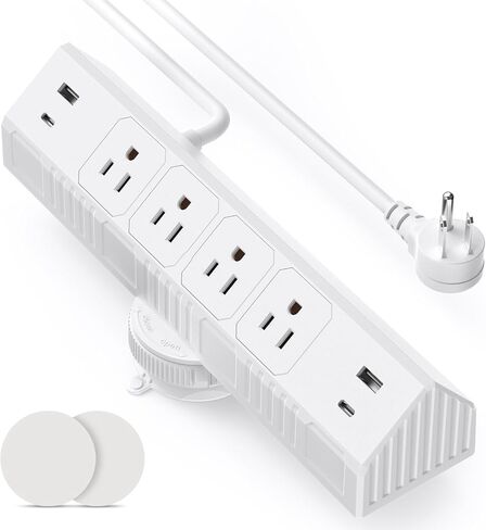 Desktop Suction Cup Power Strip 4.9Ft,40W Total Fast Charging Station in Kuwait