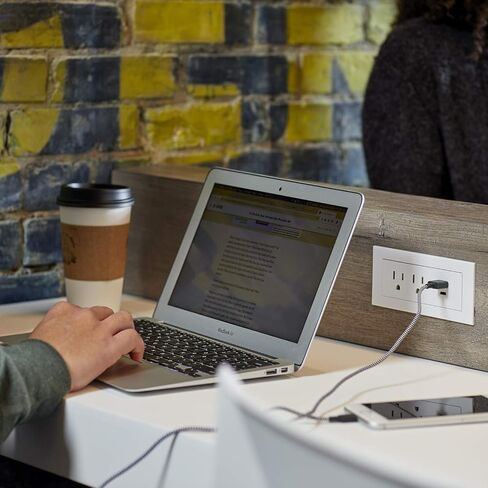 Legrand radiant Furniture Power Strip 2 Outlet USB A/C White 6 Ft Cord in Kuwait