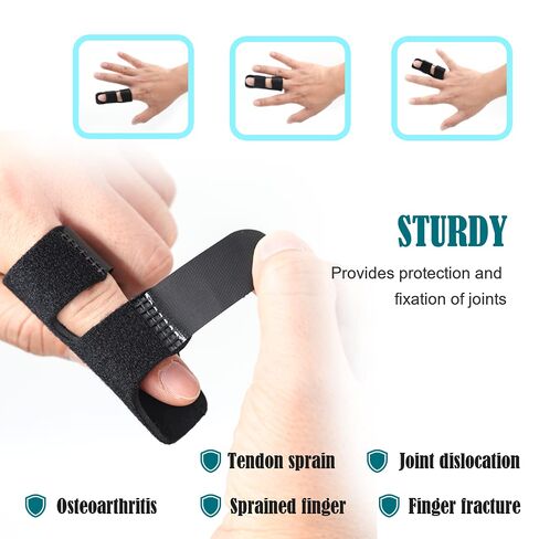NSKONGDODO Trigger Finger Splints/Brace for Knuckle Immobilization,Broken Protector and Straightening Arthritis Relief,Pain Relief,Fits Index,Middle, Ring Fingers (4, Small) in Kuwait