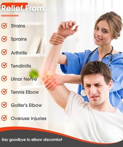Elbow Brace for Cubital Tunnel & Ulnar Nerve Support Night Splint in Kuwait