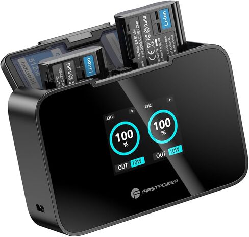 FirstPower EN-EL15C Battery and 20W Dual Fast Charger for Nikon Cameras in Saudi Arabia