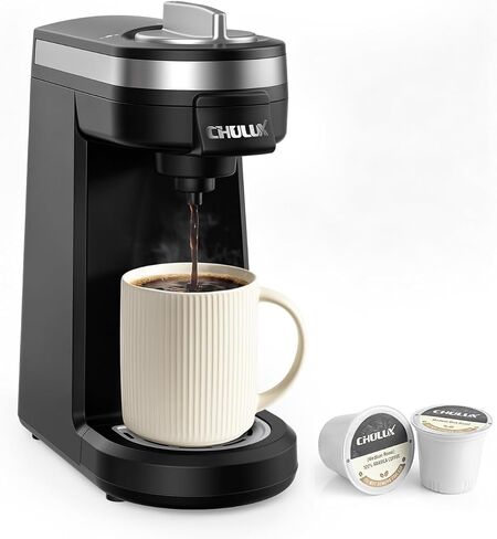 CHULUX Single Cup Coffee Maker for K Pod, Fast-Heating Boiler System, Cyan in Kuwait
