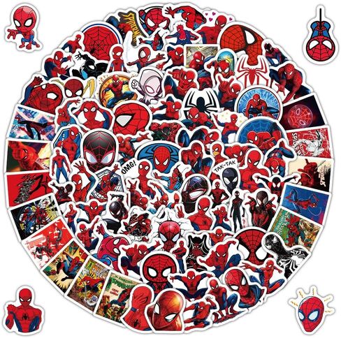 Cute Spider Stickers Bulk, Cartoon Party Stickers for Water Bottle Laptop Party Supplies Travel Case Phone in Kuwait