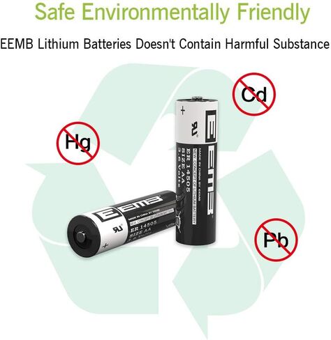 EEMB ER14505 Lithium Batteries AA Size 20Pack 3.6V 2700mAh Li-SOCl2 in Kuwait