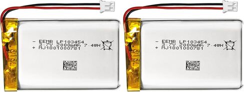 EEMB 3.7V 103454 2000mAh Lipo Battery Rechargeable JST 2.0mm 1-Pack in Kuwait