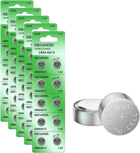 SKOANBE 10PCS AG13 LR44 303 A76 357 SR44 1.5V Battery Button Coin Cell Batteries in Kuwait