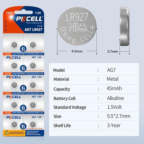 PKCELL 20 Pack SR927SW Watch Battery LR927 395 399 Battery in Kuwait