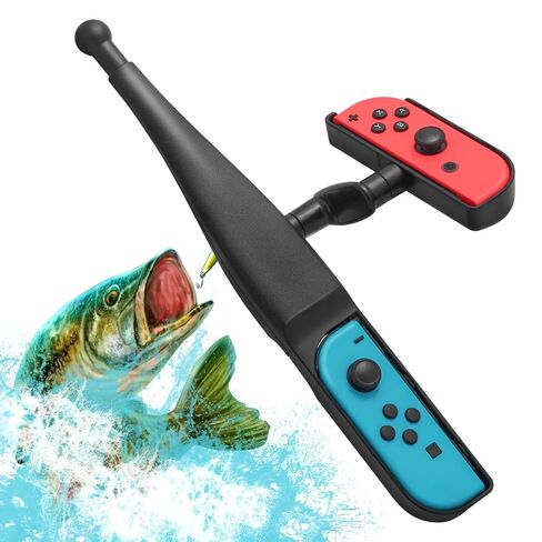 Switch Fishing Rod Controller Grip Holder, Lightweight, For Switch 1/OLED in Kuwait