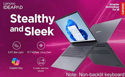 Lenovo IdeaPad Slim 3 Laptop for Students & Business Office Work, 15.3" WUXGA Display, Intel i5-13420H 8-Core, Customized 8GB DDR5 RAM, 512GB PCIe SSD, WiFi 6, Bluetooth 5.2, Windows 11, Luna Grey in Kuwait