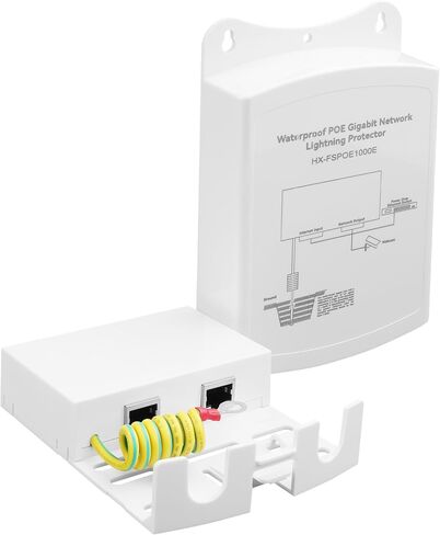 Outdoor Gigabit PoE Ethernet SurgeProtector IEEE802.3Af/At/Bt 1000Mbps, WaterproofOutdoor Ethernet,Lightning Protection 5KA IP65,Wall-Mounted Plug and Play (Network Interface only) in Saudi Arabia