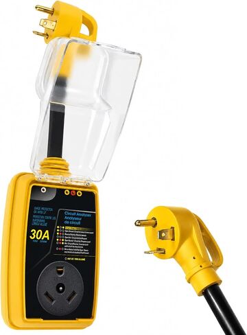 oviitech 30 Amp RV Surge Protector,8000J RV Circuit Analyzer with Weatherproof Cover,Full Protection RV Adapter Plug Accessories. in Saudi Arabia