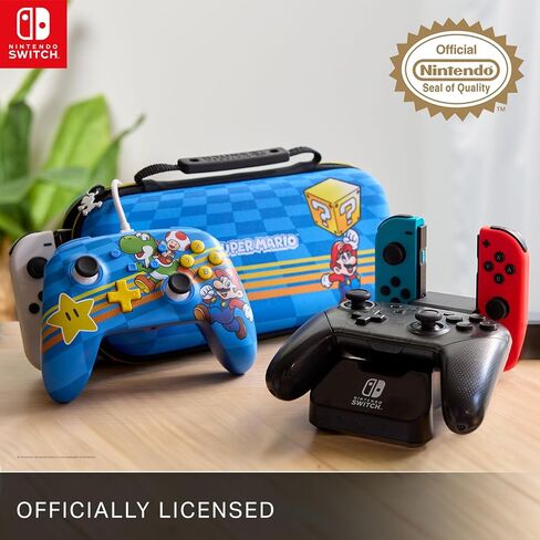 PowerA Wireless Controller for Nintendo Switch/Switch Lite/OLED Model - Midnight, AA Battery Powered (Battery Included), Officially Licensed by Nintendo in Kuwait