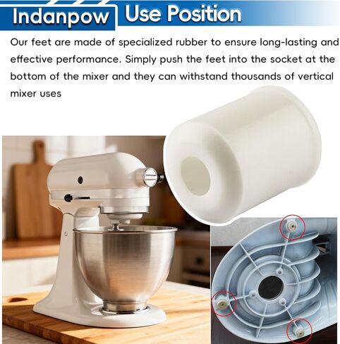 Replacement for 4161530 Stand Mixer Rubber Feet Pads (6 Pack) in Kuwait