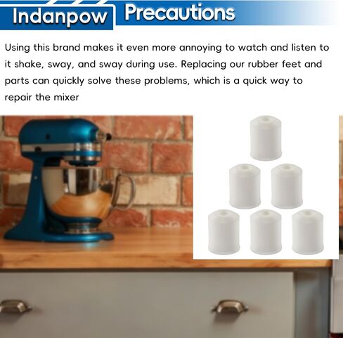 Replacement for 4161530 Stand Mixer Rubber Feet Pads (6 Pack) in Kuwait