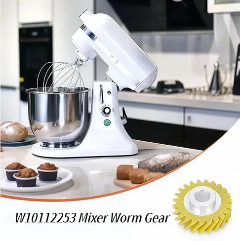 （4-PCS）W10112253 Mixer Worm Gear Replacement for Whirlpool and KitchenAid Mixers Gear Replaces for Parts 4162897 4169830 AP4295669 PS11748374 4161531 WPW10112253 in Saudi Arabia