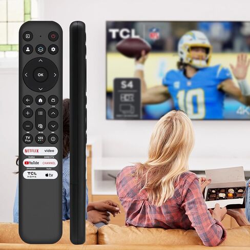 Replacement for TCL TV Remote Control, for TCL-Google/Roku-TV, Compatible with FHD HDR LED QLED 4K UHD Smart TV(No Voice) in Kuwait