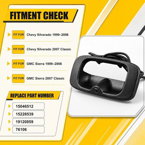 Tailgate Handle Backup Camera Fit for Chevy Silverado 1999-2006 in Kuwait