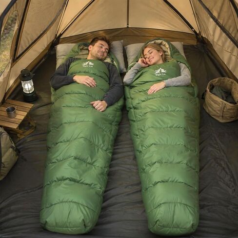 Night Cat Down Sleeping Bag: 600 Fill Power Duck Down 32-59 ℉ Backpacking Mummy Sleeping Bags Ultralight for Adults Outdoor Camping Hiking in Kuwait