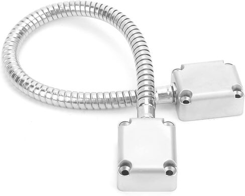 Door Loop Armored Door Cord Loop Cable Protector Access Control Cord 510mm Stainless Steel Corrugated Pipe Metal Heads Exposed Mounting Access Control in Kuwait