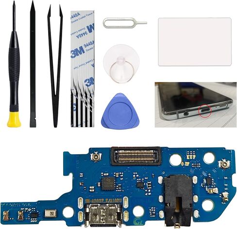 Charging Port Replacement Kit Compatible with Galaxy A34 5G US Version, Dock Board USB-C Connector Only for Galaxy A34 5G SM-A346, with Instruction Manual, Toolkit in Kuwait